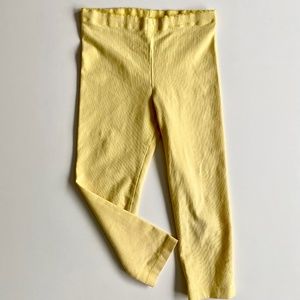 Tea Collection yellow capri leggings